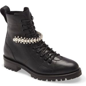Jimmy Choo Cruz Embellished Combat Boot